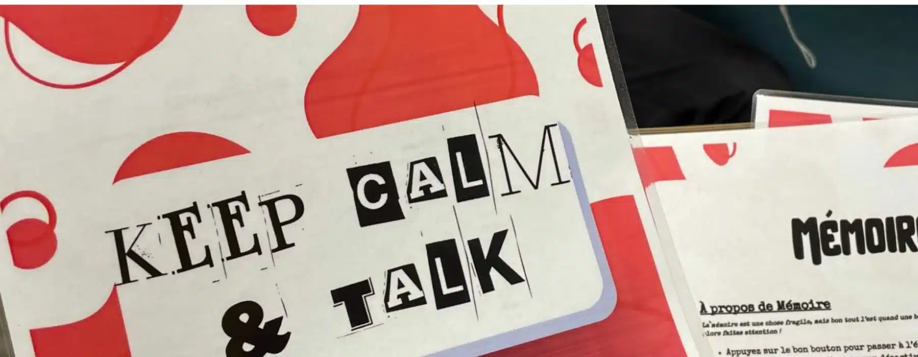 keep calm and talk pack team building